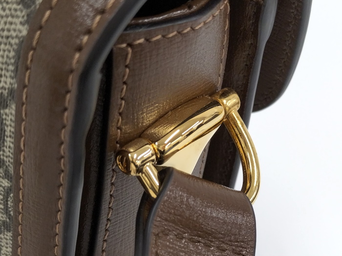 Gucci Horsepid 1955 Shoulder Bag GG Supreme Beige Brown - Image 5