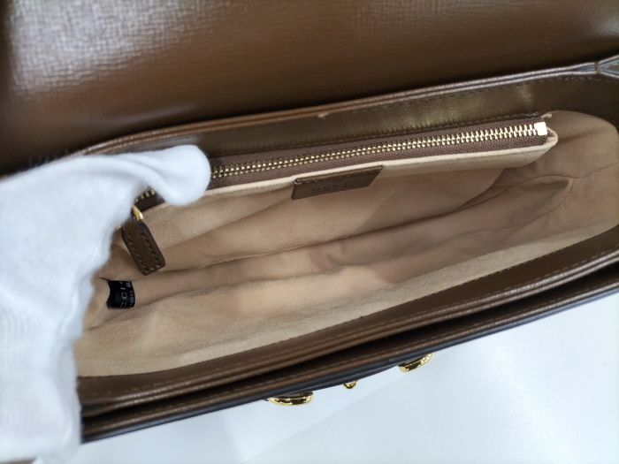 Gucci Horsepid 1955 Shoulder Bag GG Supreme Beige Brown - Image 9