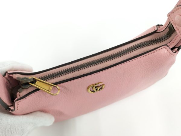 2000087257800466 8 Gucci Aphrodite Mini Shoulder Bag GG Marmont Leather Pink Handbag