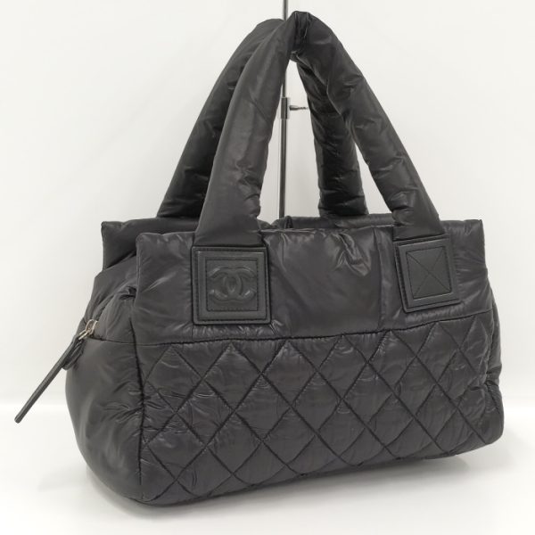 2000110258800010 1 Chanel Coco Cocoon Handbag Nylon Black