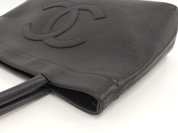 2000112259700070 5 Chanel Monte Carlo MM Tote Bag Handbag Caviar Skin Black