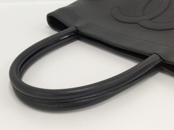 2000112259700070 6 Chanel Monte Carlo MM Tote Bag Handbag Caviar Skin Black