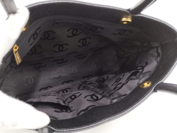 2000112259700070 8 Chanel Monte Carlo MM Tote Bag Handbag Caviar Skin Black