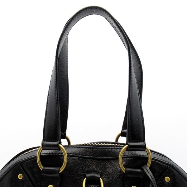 2000185233500067 2 Yves Saint Laurent Muse Handbag Leather Black