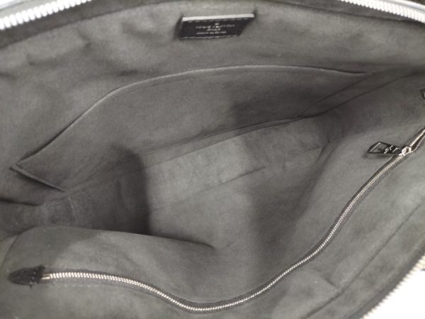 2010457257600011 10 Louis Vuitton Taurillon Armand MM 2way Briefcase Shoulder Bag Black
