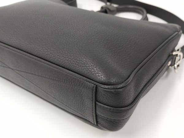 2010457257600011 3 Louis Vuitton Taurillon Armand MM 2way Briefcase Shoulder Bag Black