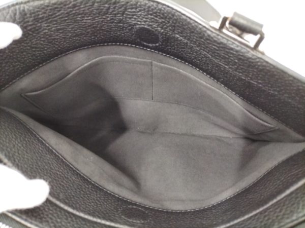 2010457257600011 9 Louis Vuitton Taurillon Armand MM 2way Briefcase Shoulder Bag Black