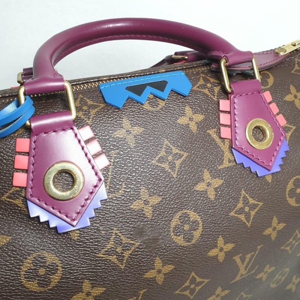 20240111081646106 65600469 LOUIS VUITTON Speedy 30 Monogram Limited Edition Totem Magenta