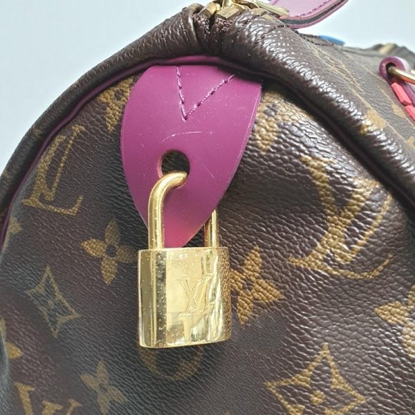 20240111081646442 66767808 LOUIS VUITTON Speedy 30 Monogram Limited Edition Totem Magenta