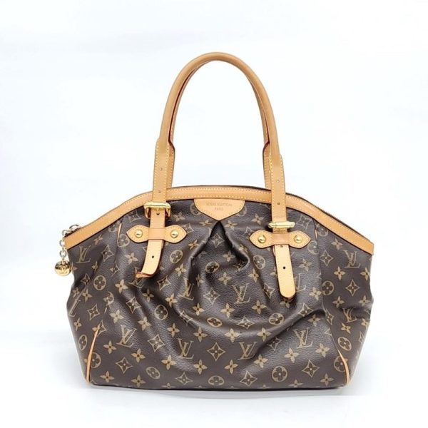 LOUIS VUITTON Tivoli GM Brown Monogram Shoulder Bag LOUIS VUITTON Tivoli GM Brown Monogram Shoulder Bag