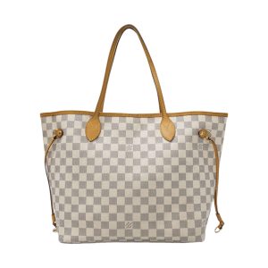 LOUIS VUITTON Neverfull Damier Azur MM Tote Bag LOUIS VUITTON Neverfull Damier Azur MM Tote Bag