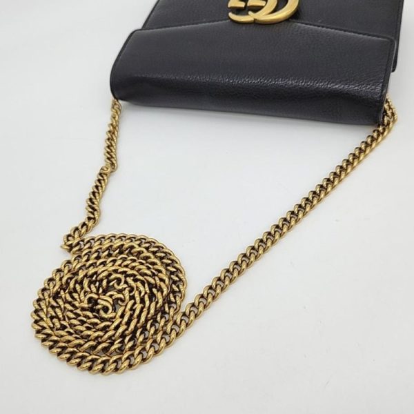 20240112020112917 61777505 GUCCI GG Marmont Chain Wallet Shoulder Bag 401232