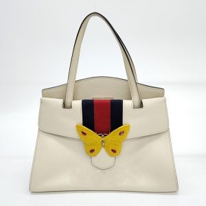 GUCCI Totem Butterfly Medium Leather Shoulder Bag 505344 LOUIS VUITTON Hippo PM Rouge Handbag Red Antigua