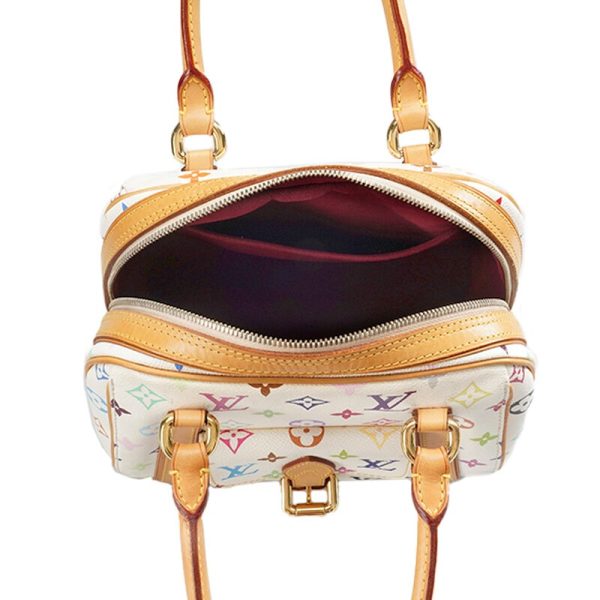 20240112044923963 78025162 LOUIS VUITTON Takashi Murakami Priscilla White LV Monogram Multicolor Bag