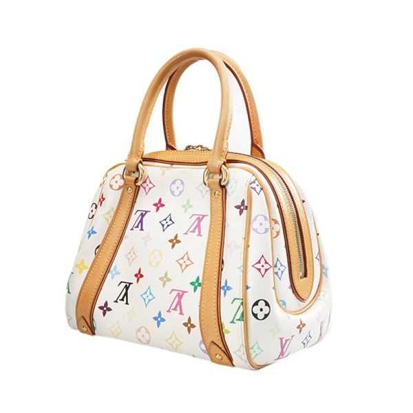 20240112044923964 89358617 LOUIS VUITTON Takashi Murakami Priscilla White LV Monogram Multicolor Bag