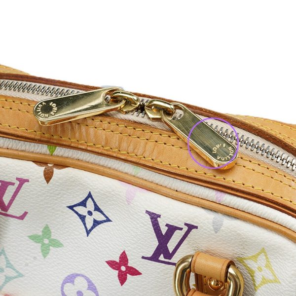 20240112044927535 46413152 LOUIS VUITTON Takashi Murakami Priscilla White LV Monogram Multicolor Bag