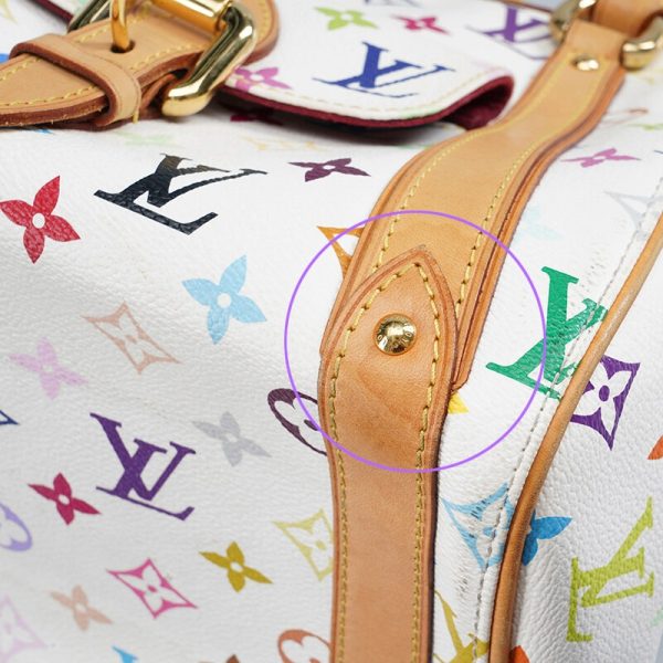 20240112044927535 86225535 LOUIS VUITTON Takashi Murakami Priscilla White LV Monogram Multicolor Bag