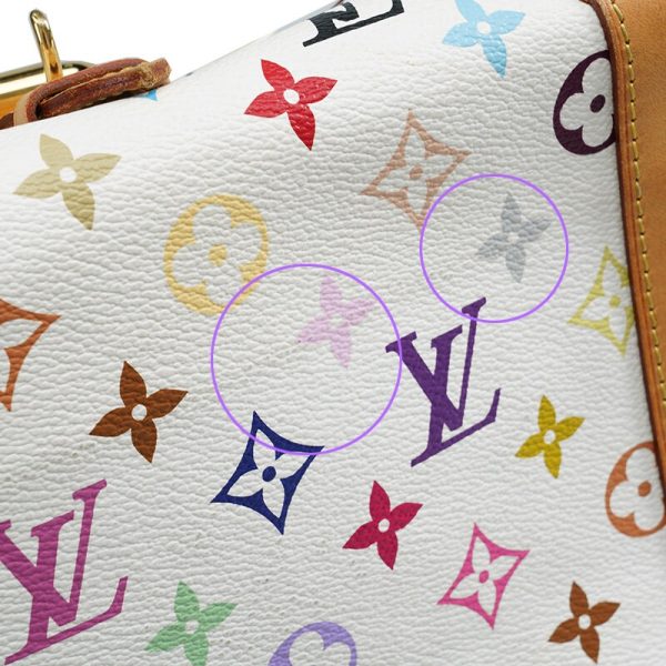 20240112044927827 81820087 LOUIS VUITTON Takashi Murakami Priscilla White LV Monogram Multicolor Bag