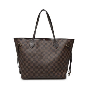 LOUIS VUITTON Neverfull MM Damier Ebene Canvas Tote Shopping Bag Celine Belt Bag Nano 2way Bag Black