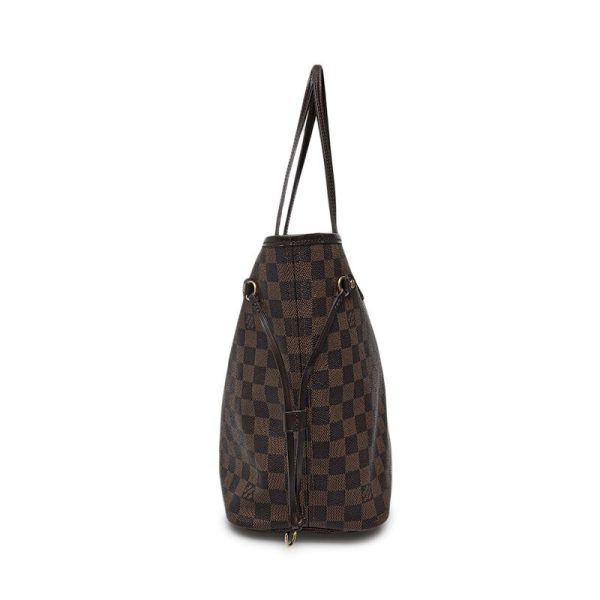 20240112050108414 55354466 LOUIS VUITTON Neverfull MM Damier Ebene Canvas Tote Shopping Bag