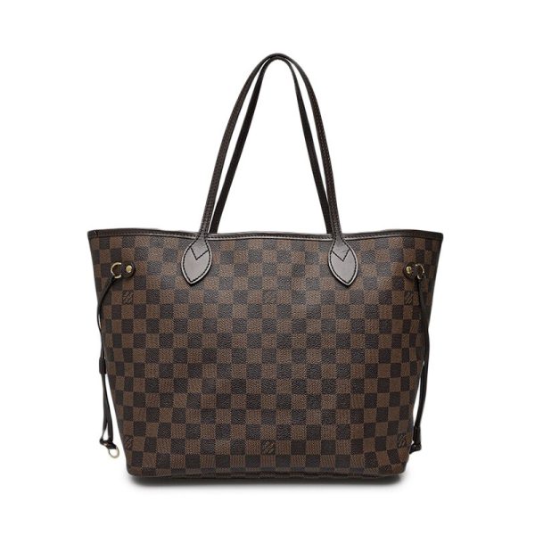 20240112050116262 12351480 LOUIS VUITTON Neverfull MM Damier Ebene Canvas Tote Shopping Bag