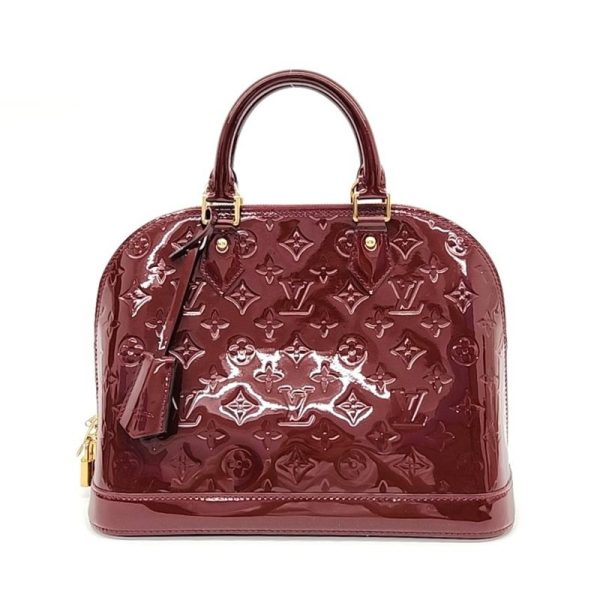 LOUIS VUITTON Monogram Vernis Alma PM Hand Bag LOUIS VUITTON Monogram Vernis Alma PM Hand Bag