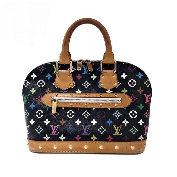 LOUIS VUITTON Monogram Multi Color Alma Hand Bag Noir M92646 LOUIS VUITTON Monogram Multi Color Alma Hand Bag Noir M92646