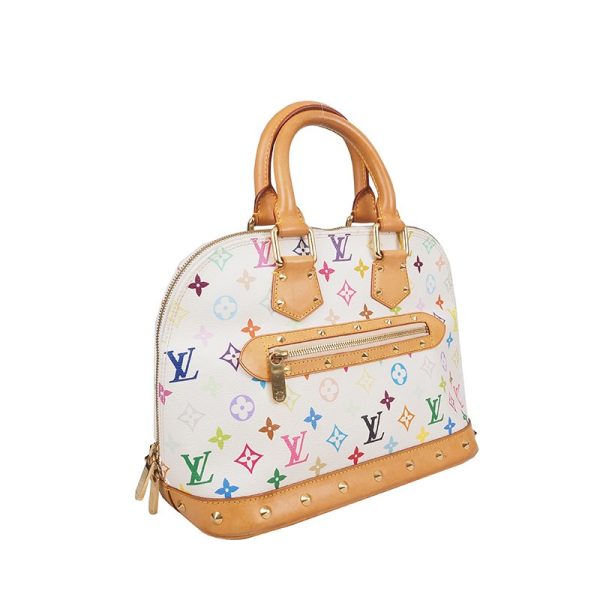 20240115052350189 38023212 LOUIS VUITTON Multicolor Alma PM White Hand Bag M92647