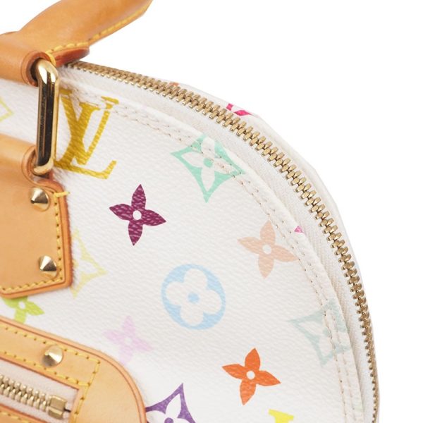 20240115052350269 00660922 LOUIS VUITTON Multicolor Alma PM White Hand Bag M92647