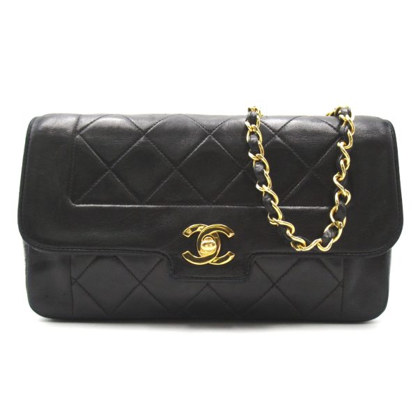 2100301035836 1 Chanel Chain Shoulder Bag Lambskin Black Leather