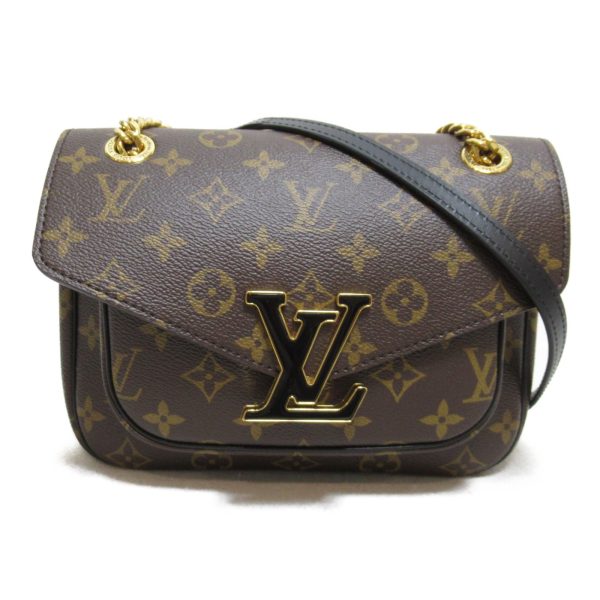 2100301115354 2 Louis Vuitton Passy Shoulder Bag Canvas Monogram Brown