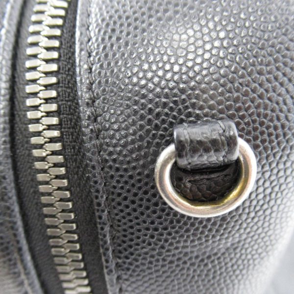 2101215554574 07 Chanel Shoulder Bag Handbag Caviar Skin Black