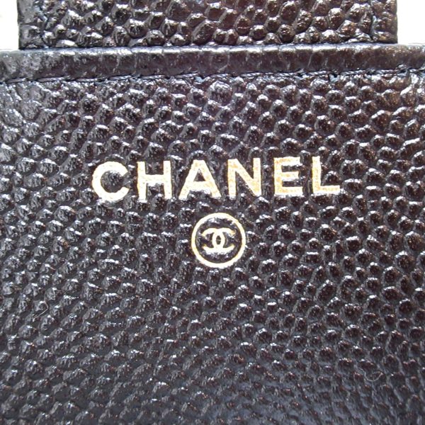 2101216493544 7 Chanel Chain Shoulder Bag Eco Caviar Skin Black