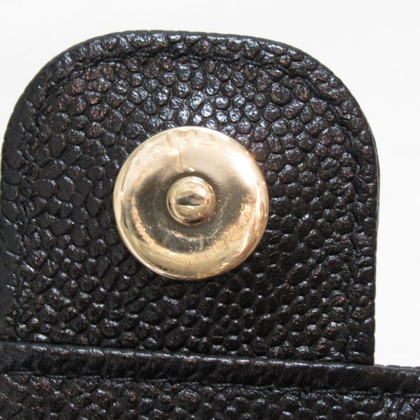 2101216493544 9 Chanel Chain Shoulder Bag Eco Caviar Skin Black