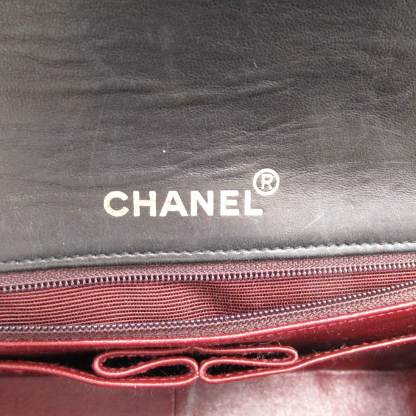 2101216919938 7 Chanel Chain Shoulder Bag Leather Black