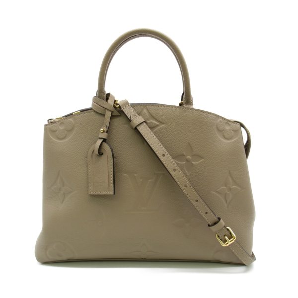 2101217189019 1 Louis Vuitton Grand Palais MM Shoulder Bag Leather Monogram Empreinte Beige
