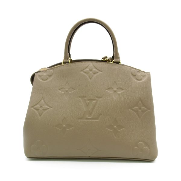 2101217189019 3 Louis Vuitton Grand Palais MM Shoulder Bag Leather Monogram Empreinte Beige