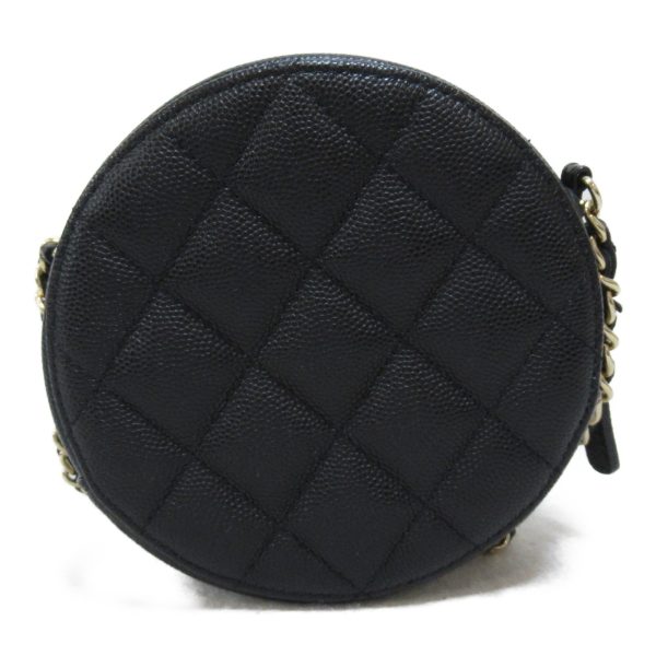 2101217250481 4 Chanel Mini Matelasse Chain Shoulder Bag Caviar Skin Black