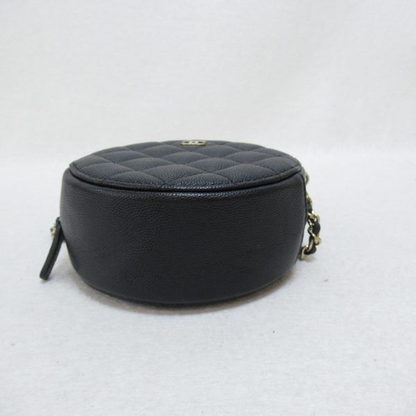 2101217250481 6 Chanel Mini Matelasse Chain Shoulder Bag Caviar Skin Black