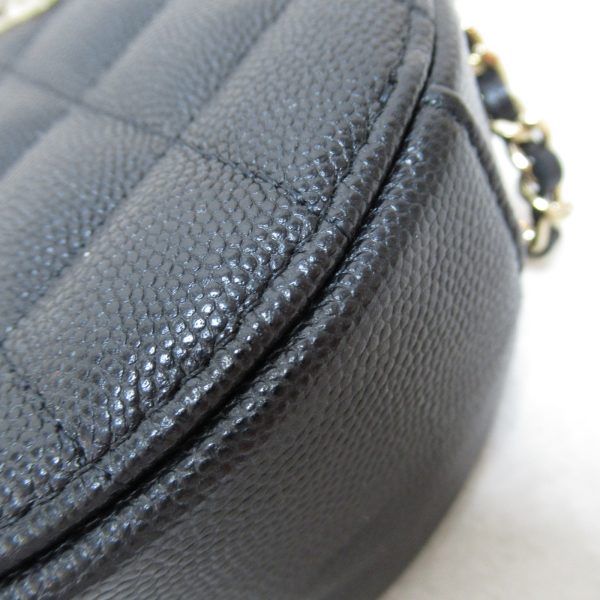 2101217250481 7 Chanel Mini Matelasse Chain Shoulder Bag Caviar Skin Black
