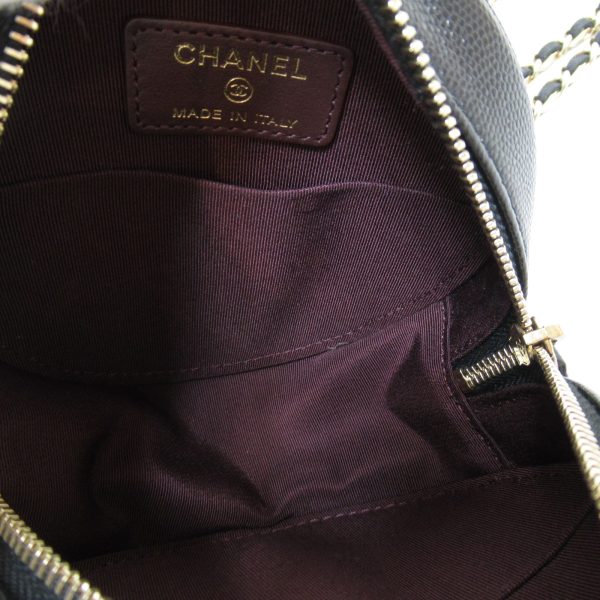 2101217250481 9 Chanel Mini Matelasse Chain Shoulder Bag Caviar Skin Black