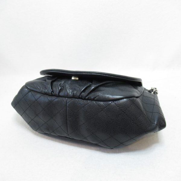 2101217330169 5 Chanel Half Moon Chain Shoulder Bag Caviar Skin Black