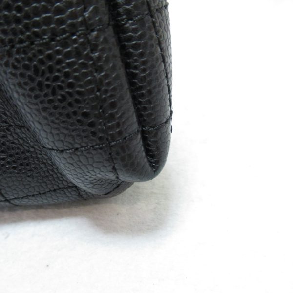 2101217330169 6 Chanel Half Moon Chain Shoulder Bag Caviar Skin Black