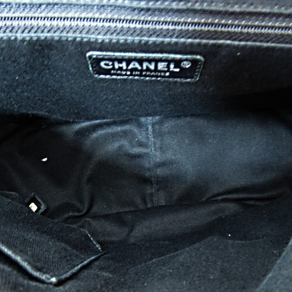 21012173301699 1 1 Chanel Half Moon Chain Shoulder Bag Caviar Skin Black