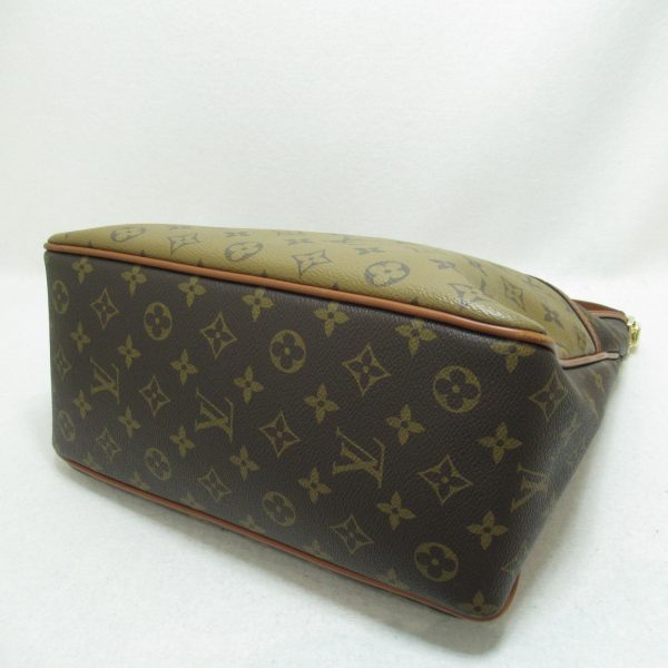 2101217368674 5 Louis Vuitton Hobo Dauphine MM Shoulder Bag Canvas Monogram Reverse Ladies Brown