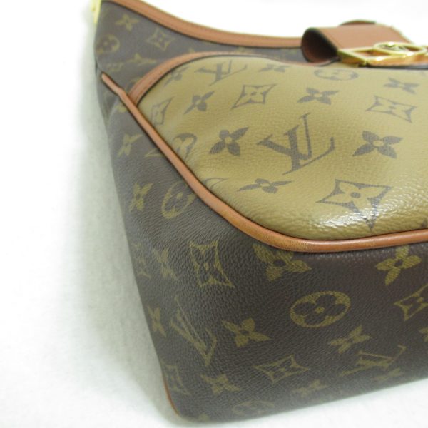 2101217368674 7 Louis Vuitton Hobo Dauphine MM Shoulder Bag Canvas Monogram Reverse Ladies Brown