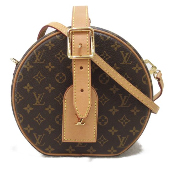 2101217482837 2 Louis Vuitton Petite Boite Chapeau PM Shoulder Bag PVC Coated Canvas Brown