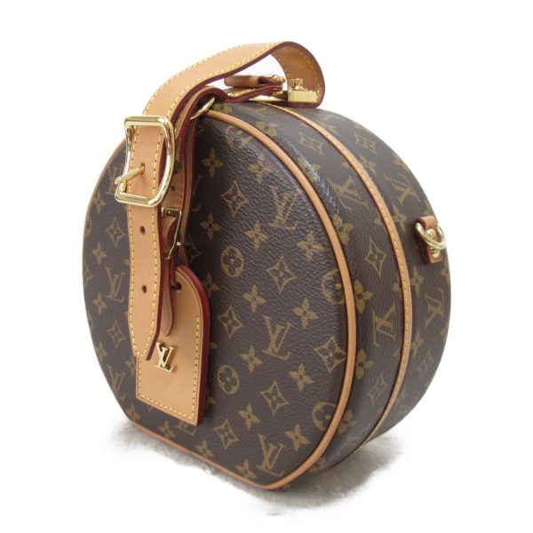 2101217482837 4 Louis Vuitton Petite Boite Chapeau PM Shoulder Bag PVC Coated Canvas Brown