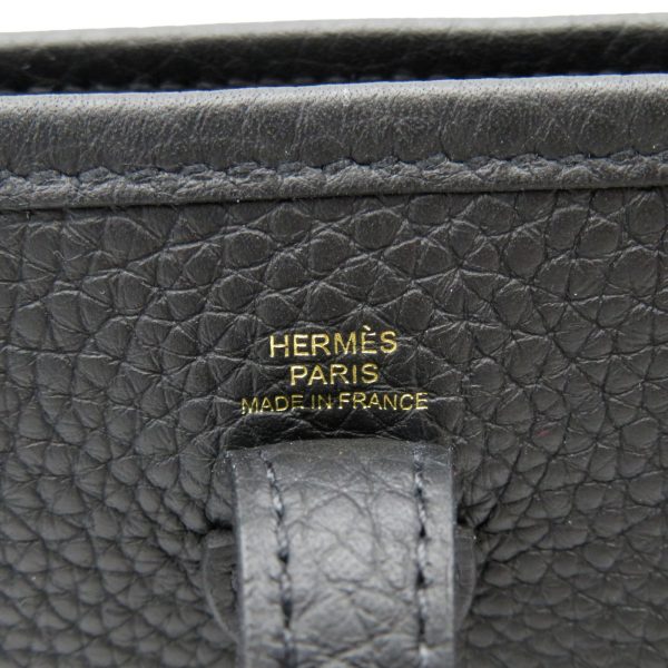 2104102004992 6 Hermes TPM Shoulder Bag Togo Black Evelyn