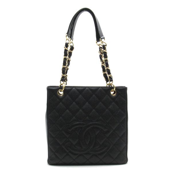 2104102099233 1 Chanel PST Shoulder Bag Caviar Skin Black
